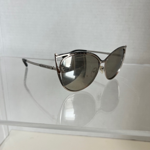 Michael Kors Sunglasses MK 1020 11666G Cat Eye aviator glamorous Metal 56 mm - Picture 3 of 8